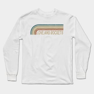 Love and Rockets Retro Stripes Long Sleeve T-Shirt